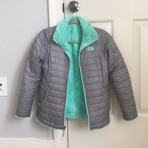 reversible north face winter jacket